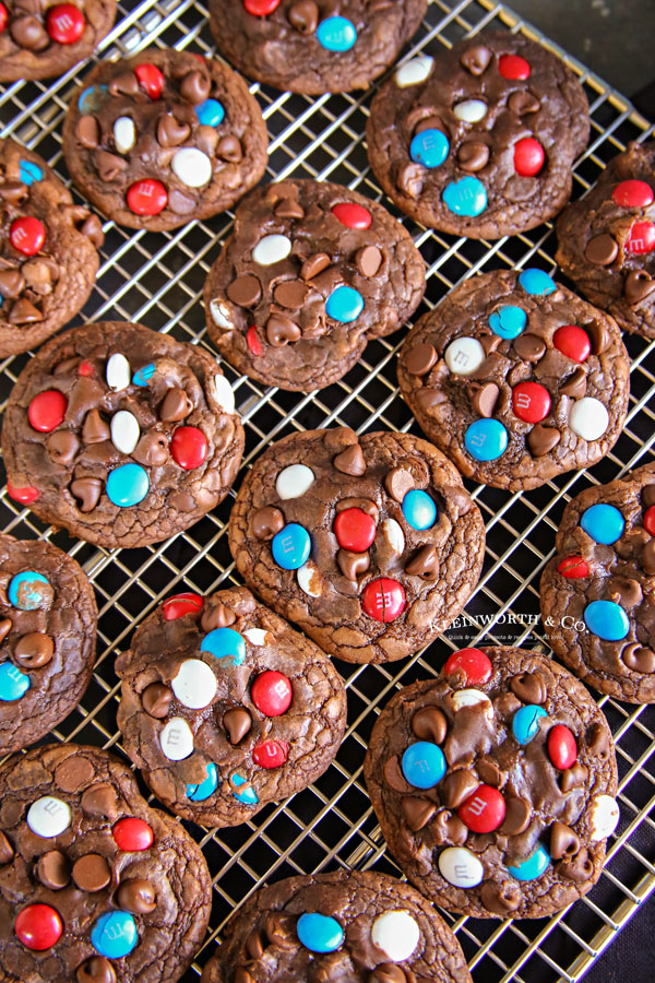 patriotic chocolate cookies
