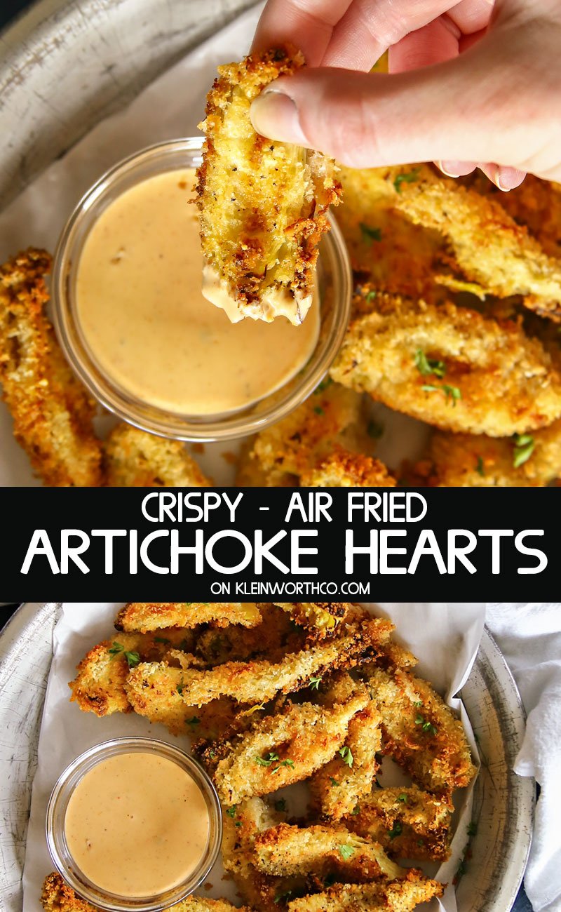 Crispy Air Fried Artichoke Hearts