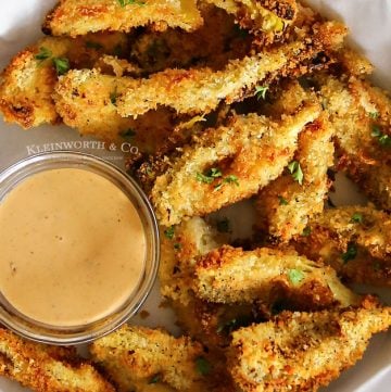 Crispy Air Fried Artichoke Hearts appetizer