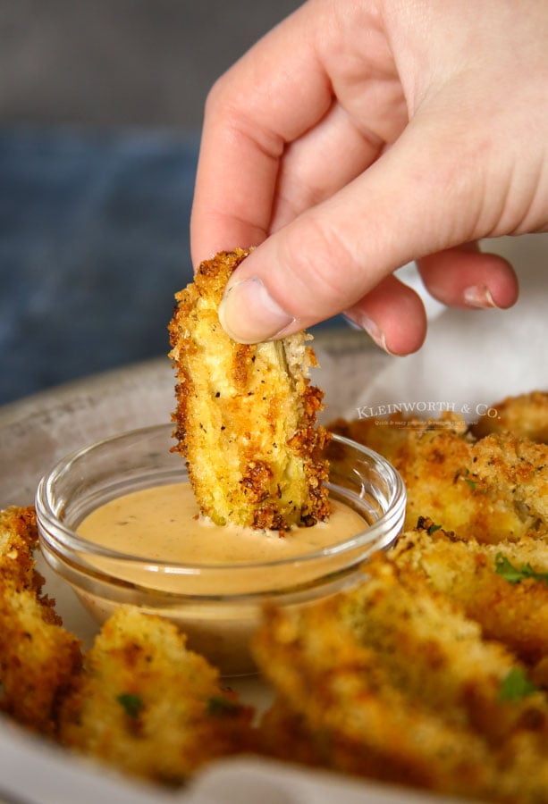 Crispy Air Fried Artichoke Hearts - snack