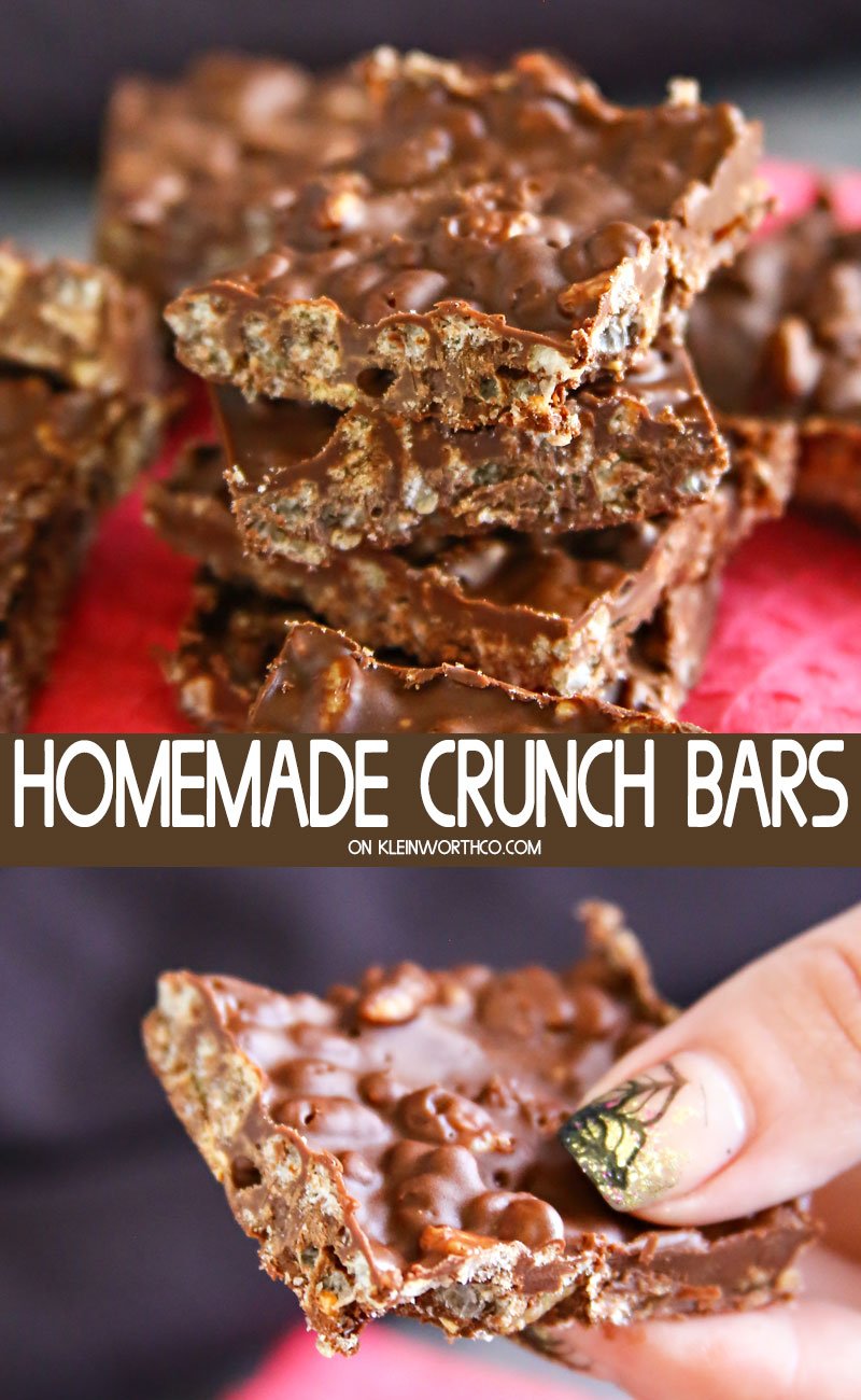 Homemade Crunch Bars
