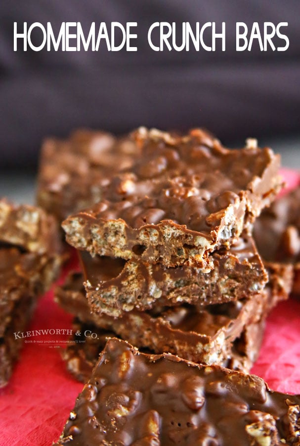 Homemade Crunch Bars