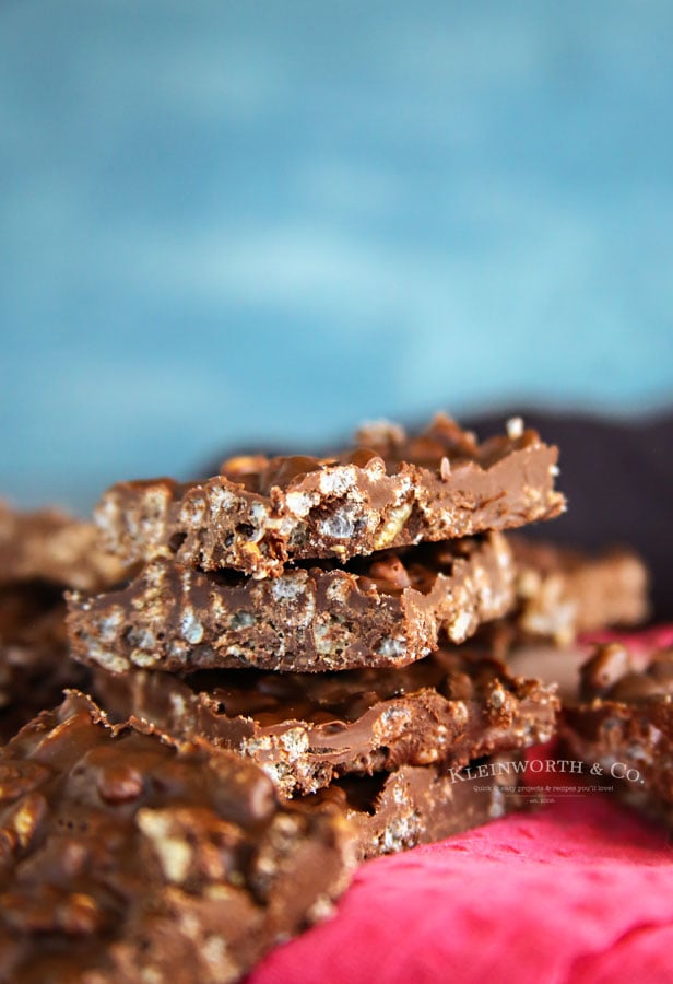 homemade crunch chocolate bars