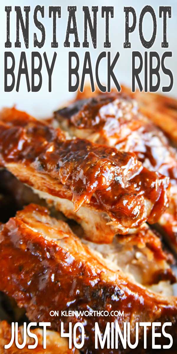 Instant Pot Baby Back Ribs