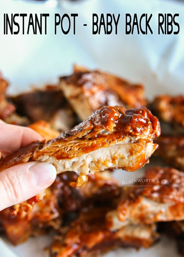 Instant Pot Baby Back Ribs - Kleinworth & Co
