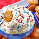 Patriotic Cake Batter Dip