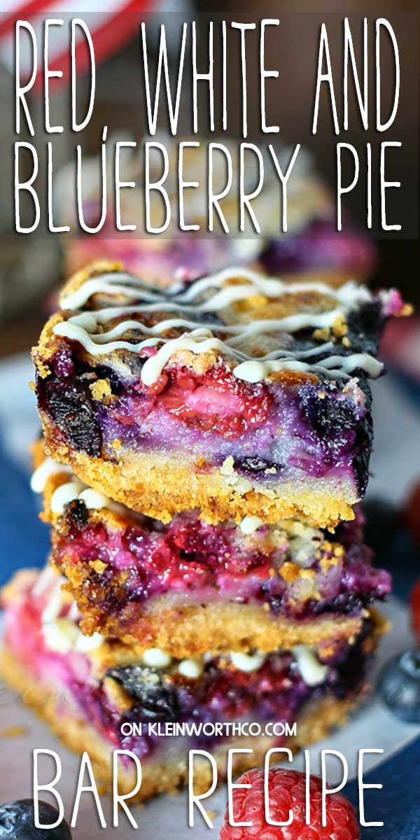 Red, White & Blueberry Pie Bars