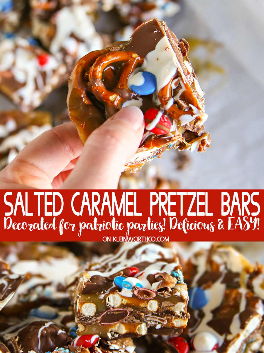 Salted Caramel Pretzel Bars