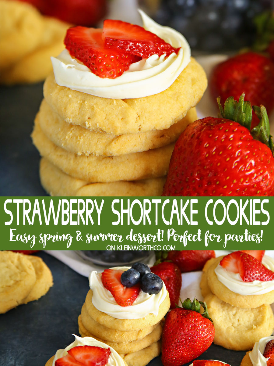 Easy Strawberry Shortcake Cookies