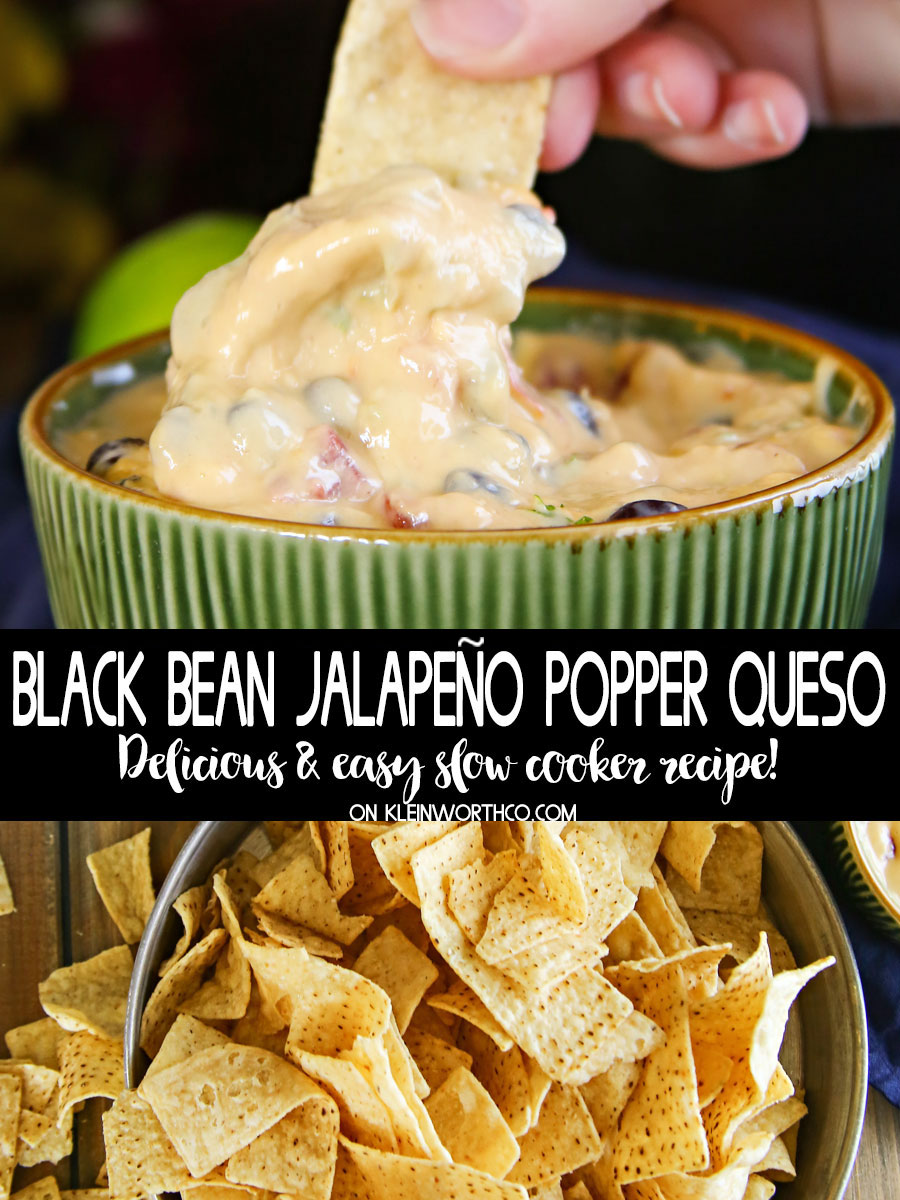 Black Bean Jalapeño Popper Queso