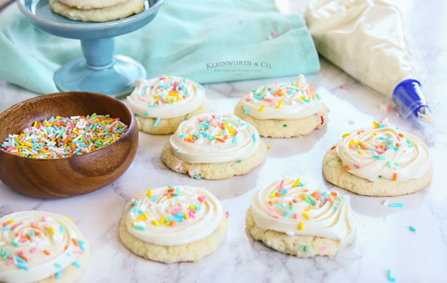 recipe Frosted Funfetti Cake Mix Cookies