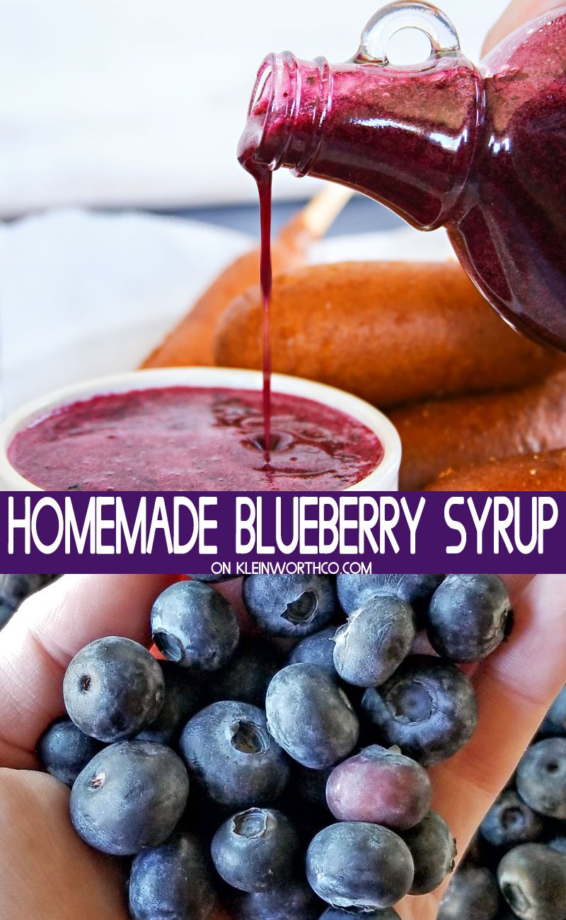 Homemade Blueberry Syrup