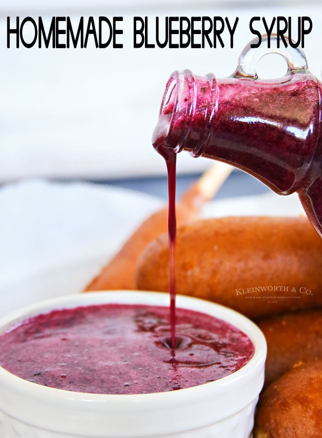 Homemade Blueberry Syrup