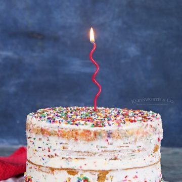 how to make Homemade Funfetti Cake