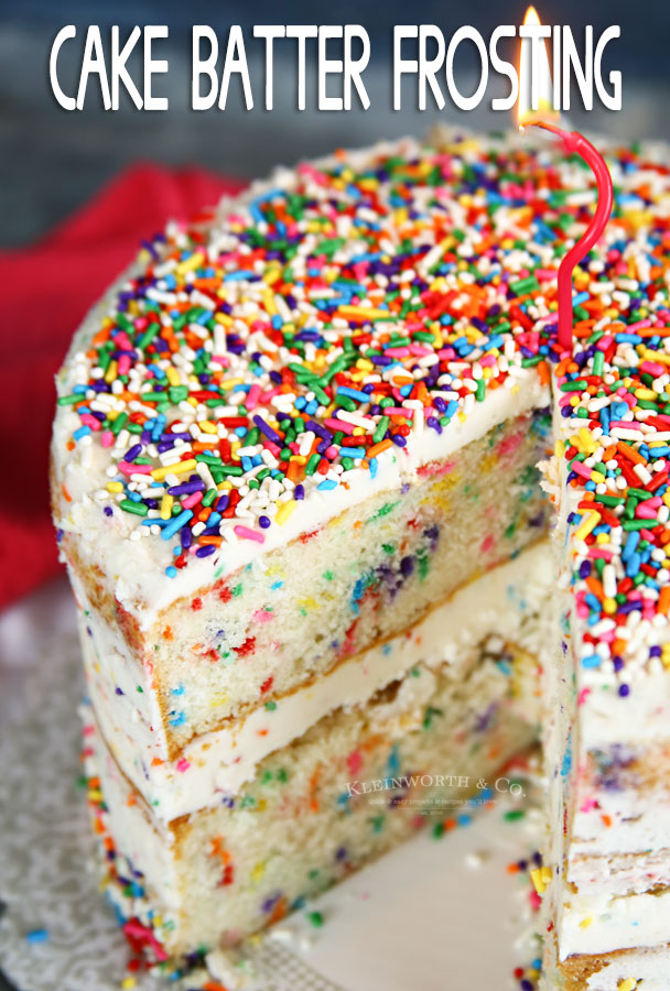 Cake Batter Frosting Recipe