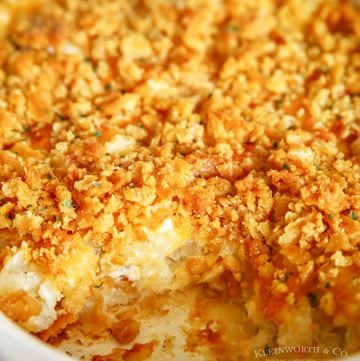 Cheesy Potato Casserole & Fire Grilled Chicken