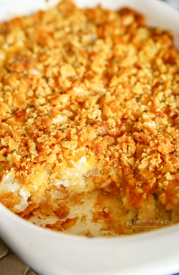 Cheesy Potato Casserole & Fire Grilled Chicken