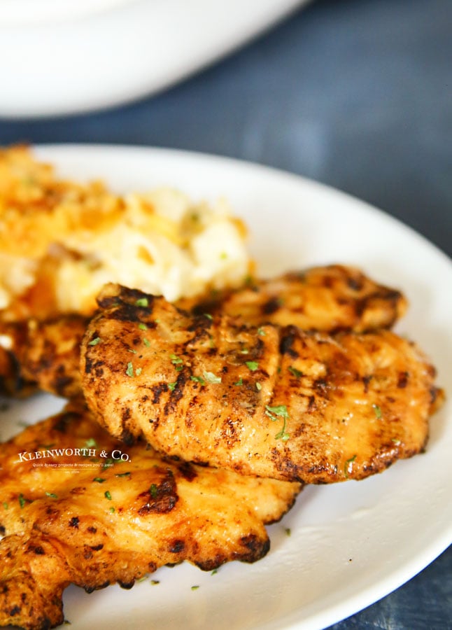 Chicken Dinner - Cheesy Potato Casserole & Fire Grilled Chicken