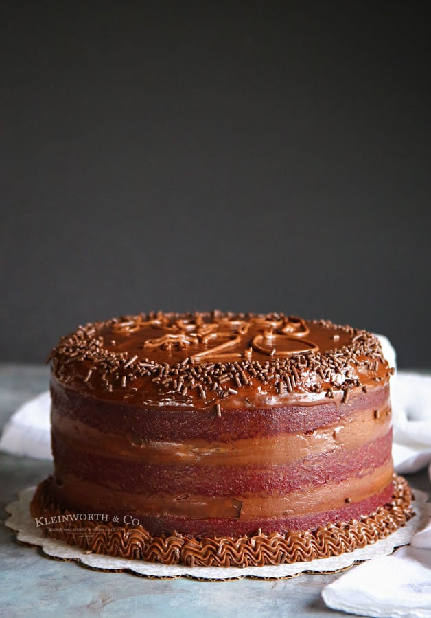 Chocolate Cream Cheese Frosting birthday cake