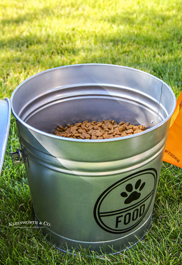 Free cut image download - Galvanized Dog Food Storage Container