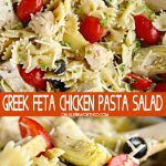 Greek Feta Chicken Pasta Salad