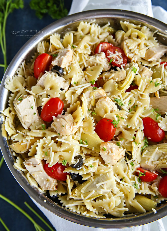 Greek Feta Chicken Pasta Salad - Taste of the Frontier