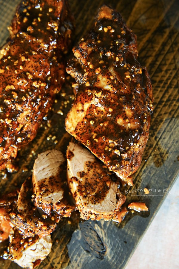 30 minute dinner - Instant Pot Garlic Pork Tenderloin