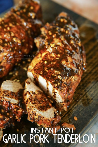 Instant Pot Garlic Pork Tenderloin