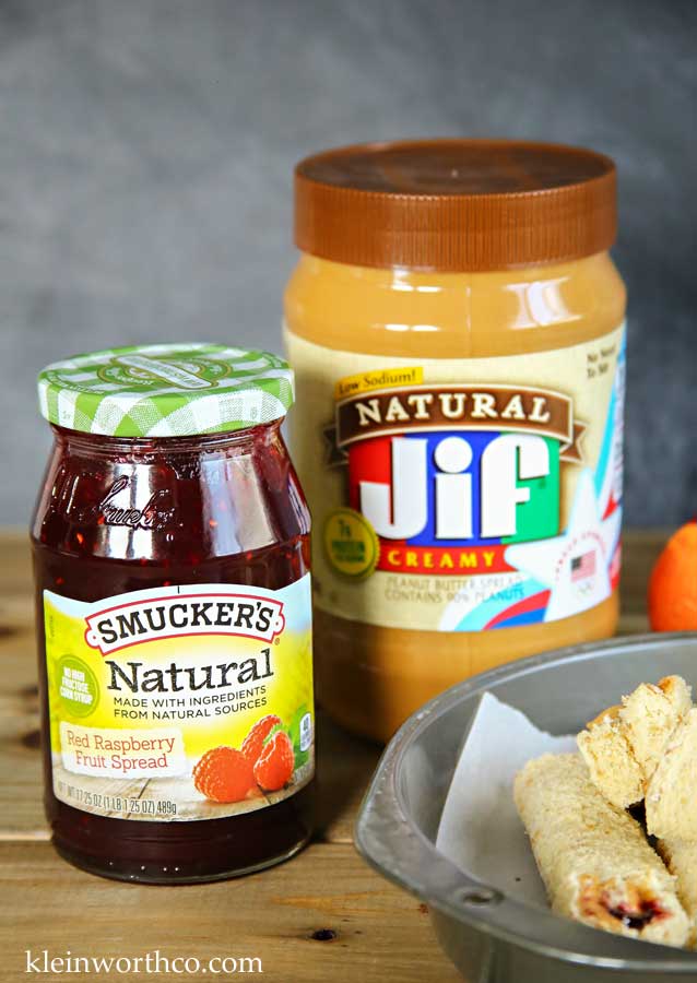 Peanut Butter & Jelly Roll-Ups with Jif & Smucker's