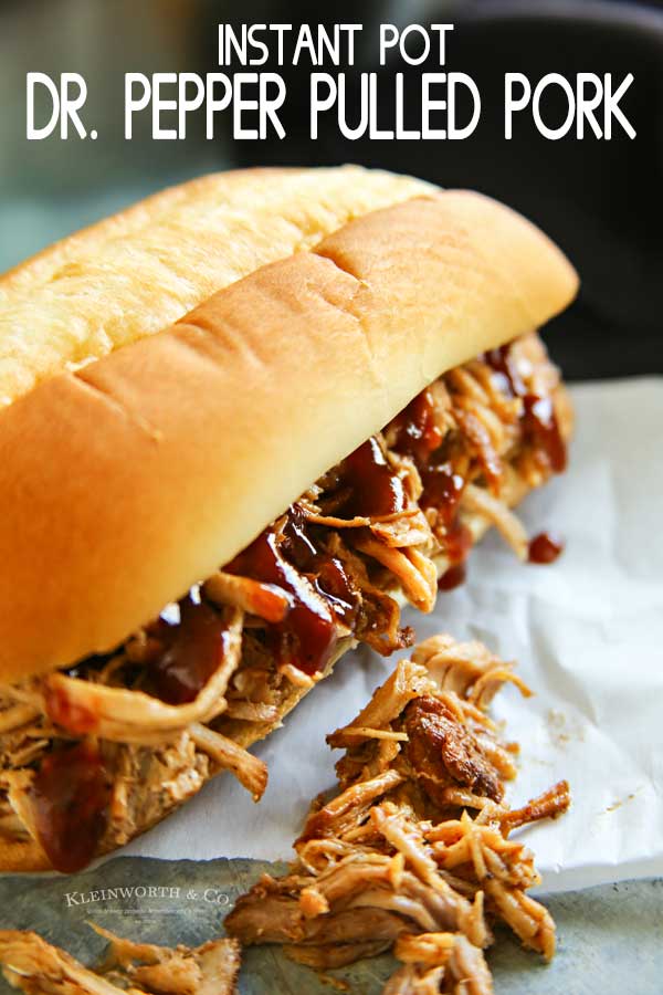 Instant Pot Dr. Pepper Pulled Pork