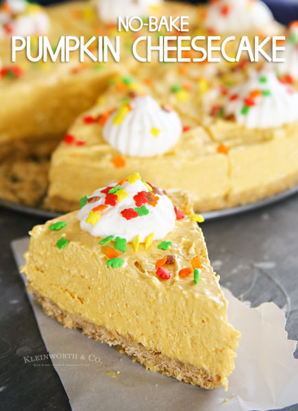 Easy No-Bake Pumpkin Cheesecake