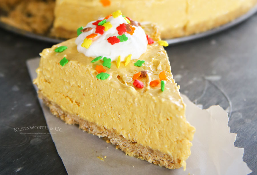 Easy No-Bake Pumpkin Cheesecake recipe