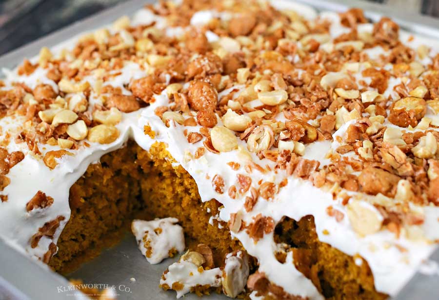 Carrot Cake Poke Cake - Plain Chicken