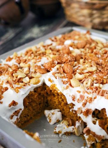 pumpkin toffee cake