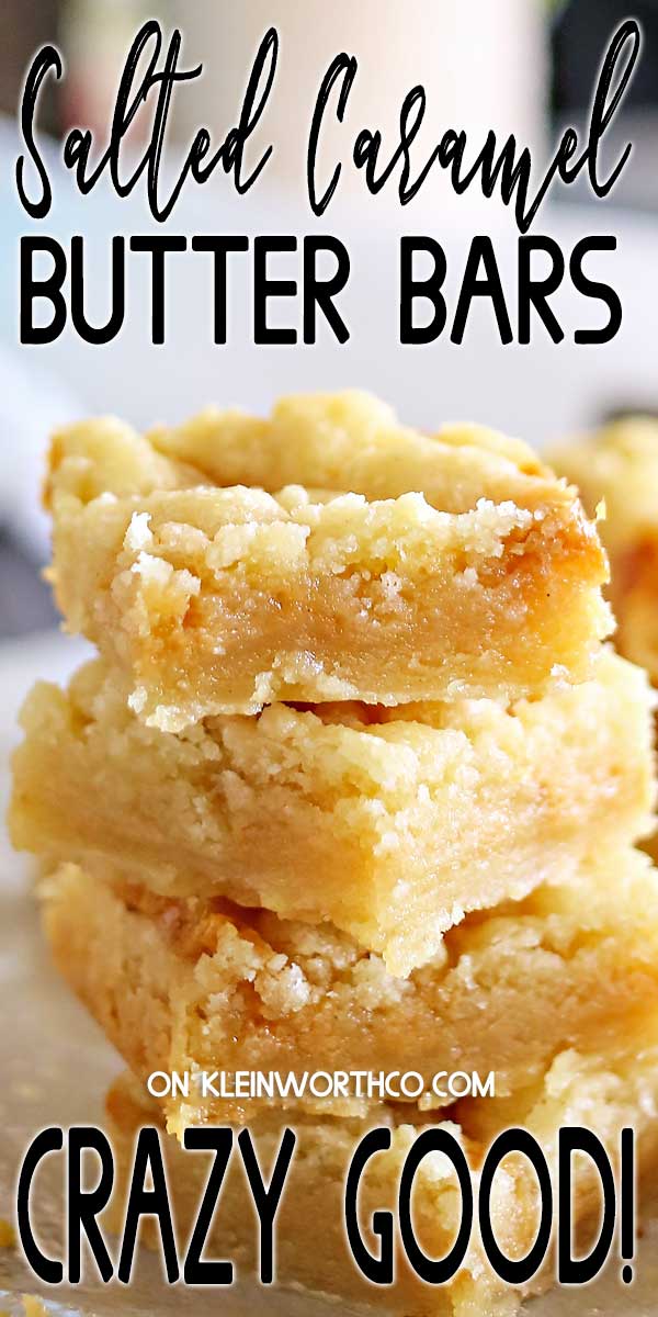 Salted Caramel Butter Bars