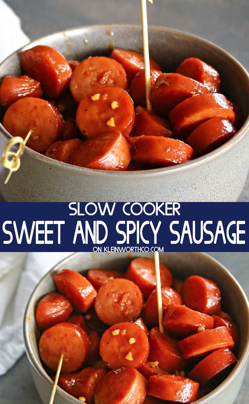 Slow Cooker Sweet & Spicy Sausage