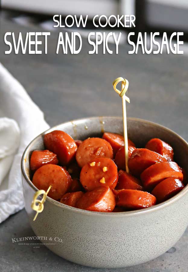 Slow Cooker Sweet & Spicy Sausage
