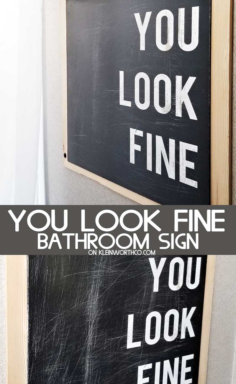 You Look Fine - Bath Art- Cricut Project