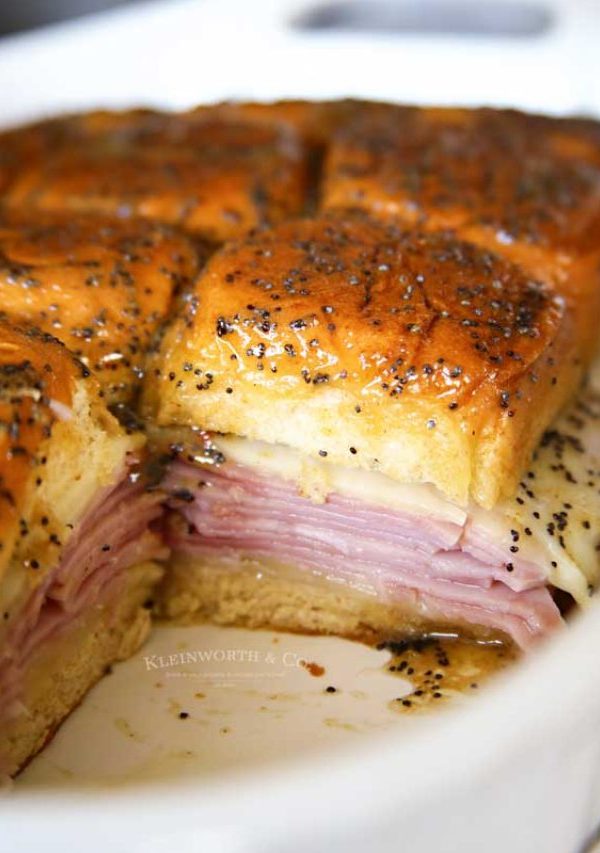 Appetizers Poppy Seed Ham and Cheese Sliders