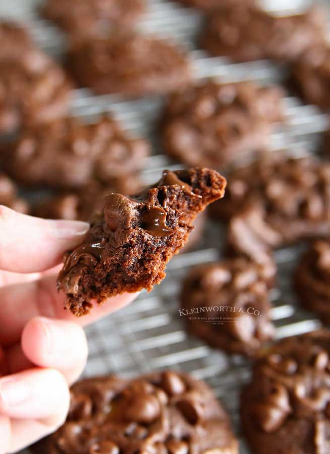 Double Chocolate Cake Mix Cookies