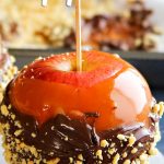 Chocolate Peanut Covered Caramel Apples