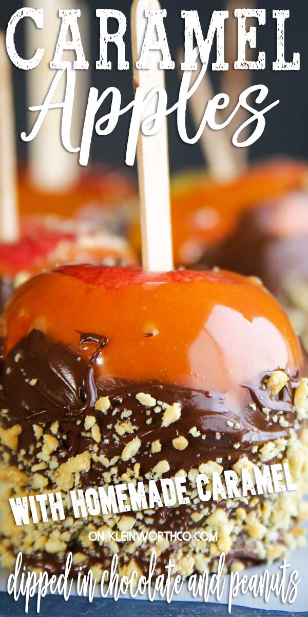 Peanut Covered Caramel Apples