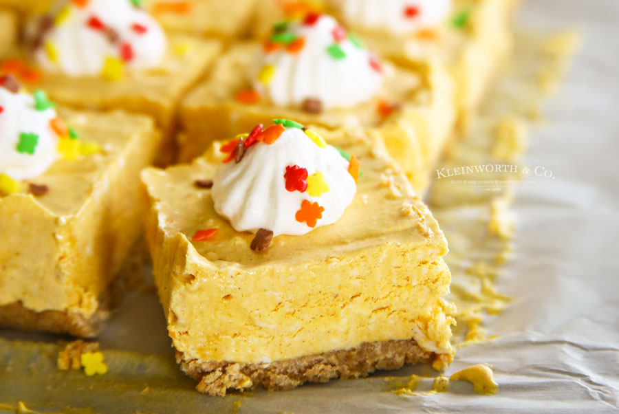 How to make No-Bake Pumpkin Cheesecake Bars