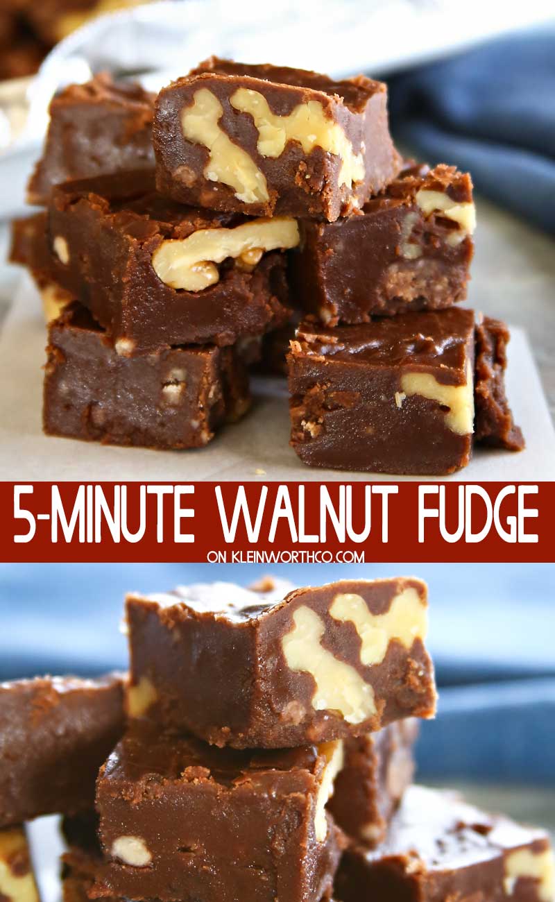 15-Minute Chocolate Walnut Fudge - Once Upon a Chef