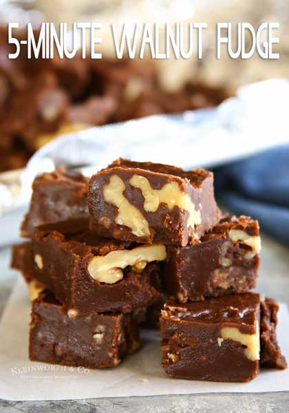 5-Minute Walnut Fudge