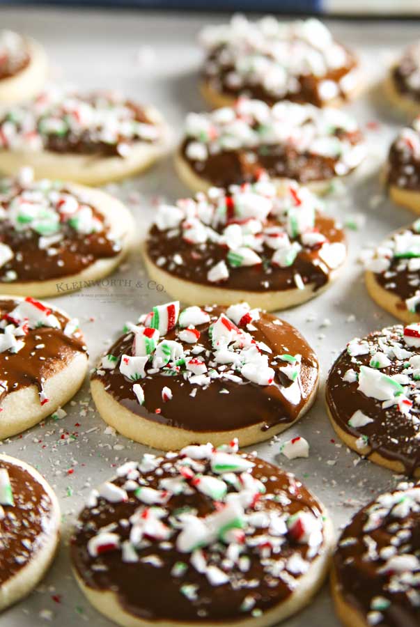 Frosted shortbread cookies