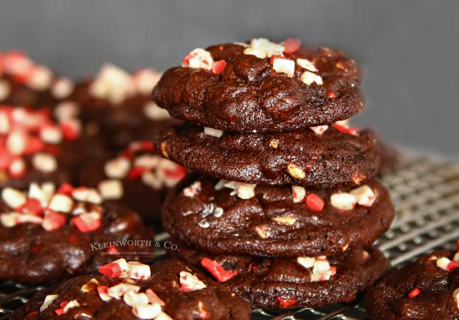 Dark Chocolate Peppermint Cookies