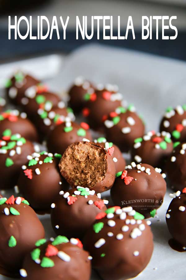 Holiday Nutella Bites