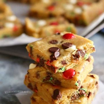 Holly Jolly Cookie Bars recipe