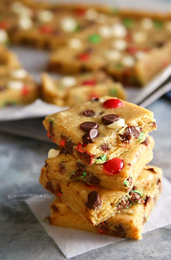 Holly Jolly Cookie Bars recipe